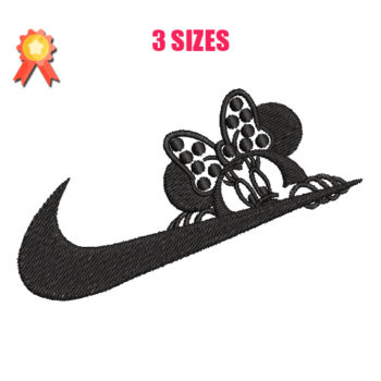 Nike - Minnie Mouse Machine Embroidery Design