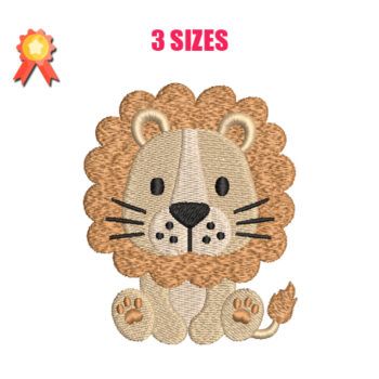 Baby Lion 5 Machine Embroidery Design