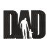 Father and Child Silhouette Machine Embroidery Design