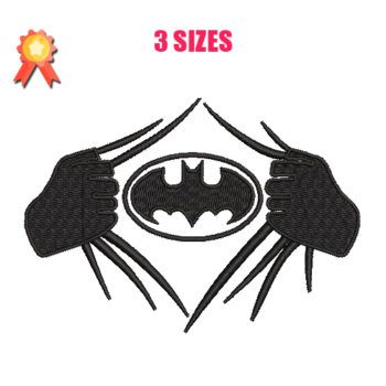 Batman Superhero Machine Embroidery Design