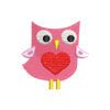 The owl of love Machine Embroidery Design