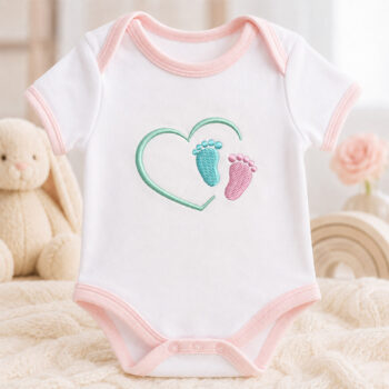 Baby Footprints Heart