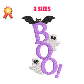 Boo 5 Machine Embroidery Design